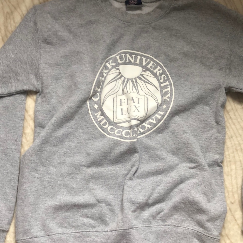 grey clark university sweater